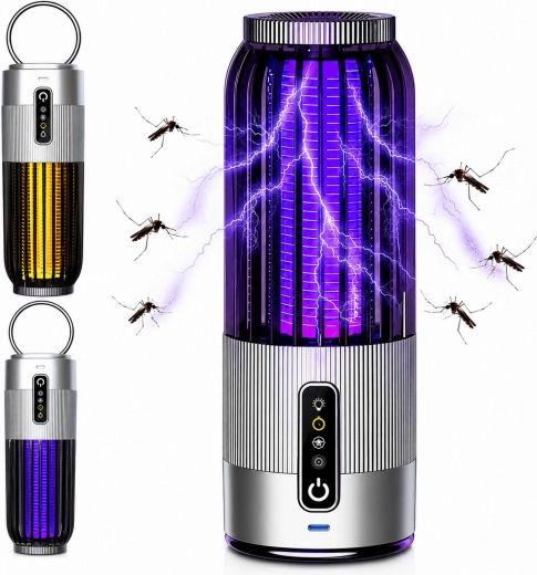 Wisząca elektryczna lampa do zwalczania owadów z timerem - 1 sztuka