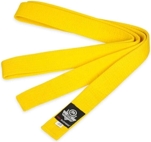 Żółty pas karate DBX Bushido OBI – 240 cm