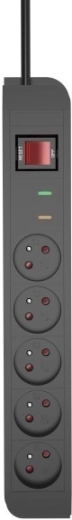 Energy przedłużacz przeciwprzepięciowy 5×, kabel 3 m