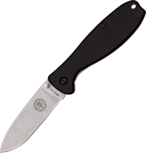 Nóż składany ESEE Zancudo, 7,7 cm, stonewash, czarny, FRN