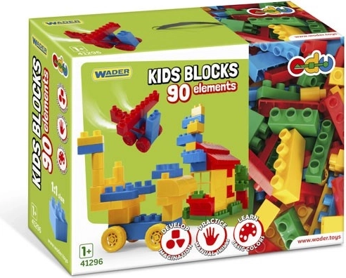 Klocki konstrukcyjne Wader Kids Blocks – 90 elementów