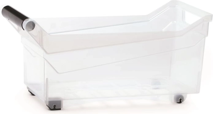 Plastowy pojemnik do przechowywania z kółkami 10 l NUK, przezroczysty