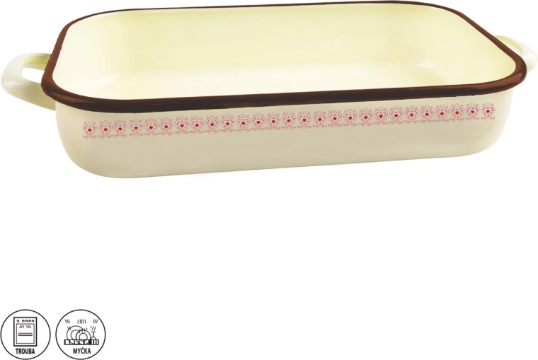 Brytfanna emaliowana Tonča 46 × 24,5 × 7 cm
