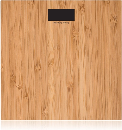 Osobista cyfrowa waga z bambusowym dekorem 150 kg