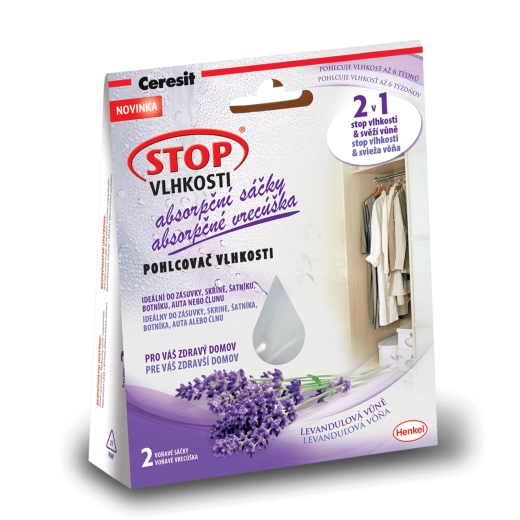Ceresit Stop wilgoci woreczki absorpcyjne relax lawenda 2×50 g