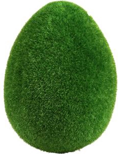 Jajo z imitacji mchu 15 cm