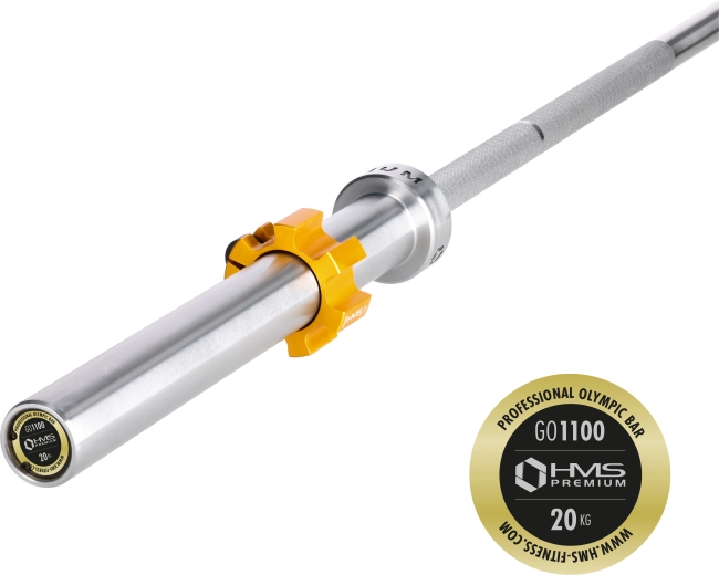 Sztanga olimpijska HMS Premium 220 cm z szybkozaciskami