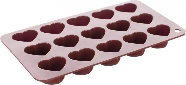 Silikonowa forma na 15 serduszek