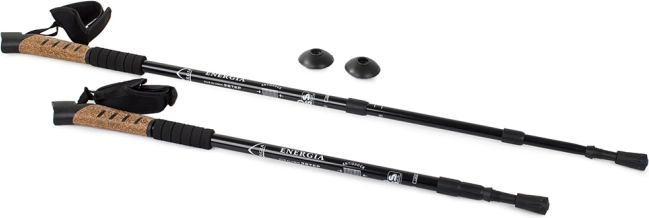 Kijek trekkingowy z korkową rączką i systemem antywstrząsowym – Korkowa