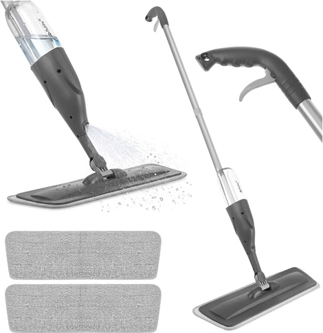 Ruhhy mop ze spryskiwaczem 300 ml z 3 nakładkami z mikrofibry