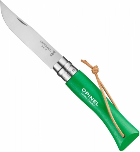 Opinel N°07 Trekking Green nóż składany 8 cm, zielony buk