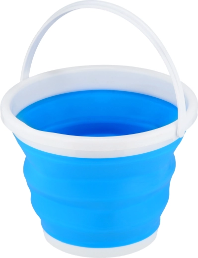 Składane wiadro NILS Camp 10 l – niebieskie