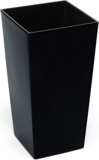 Donica Finezja 25 × 25 cm z wkładem – czarna, połysk