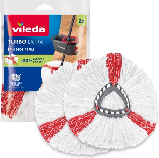 Wymienne nakładki do mopa obrotowego Vileda TURBO Extra – 2 szt.