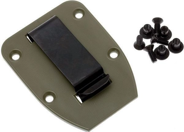 ESEE Clip Plate – klips do pochwy do modeli 3 i 4, zielony