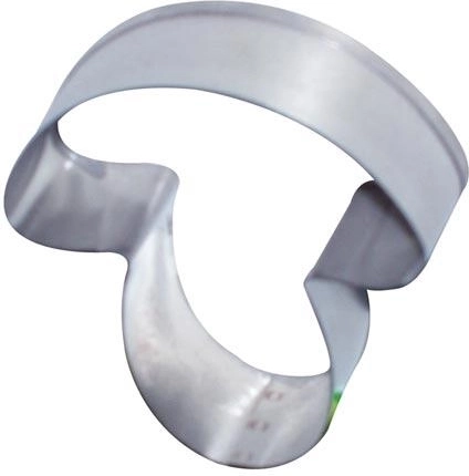 Nierdzewne wykrawacze do ciastek grzybek, zestaw 10 szt.