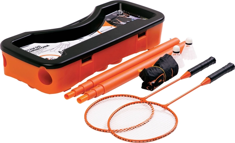 Składany zestaw badmintona NILS z kuferkiem i siatką