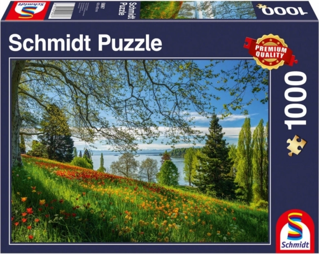 Puzzle Kwitnące tulipany na wyspie Mainau 1000 elementów
