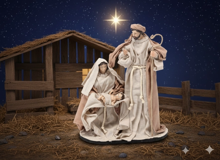 Świąteczna figurka Święta Rodzina 41 cm