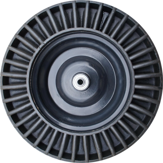 Koło z pełnej gumy z łożyskiem do taczki budowlanej 390 mm