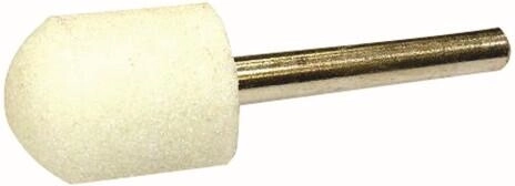 Ściernica walcowa zaokrąglona 12 × 16 mm na trzpieniu 3 mm, ziarno 16