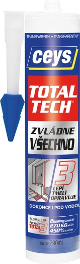Uniwersalny klej i uszczelniacz 290 ml CEYS TOTAL TECH transparentny