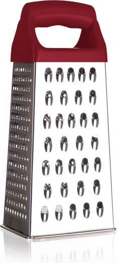 Tarka piramidalna ze stali nierdzewnej 21 cm z plastikową rączką CULINARIA Bordo