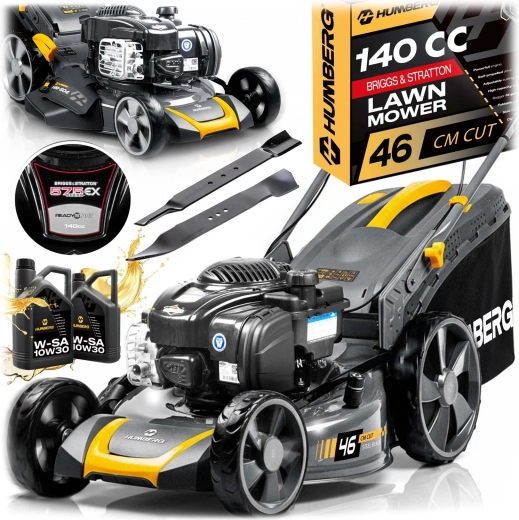 Spalinowa kosiarka z napędem 46 cm, mulczowanie, kosz 70 l, silnik BRIGGS & STRATTON 140 ccm