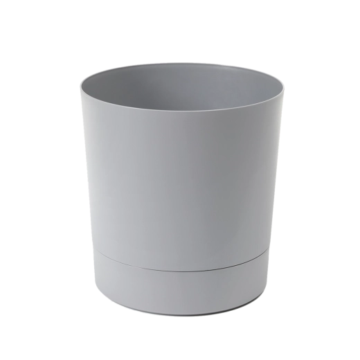 Doniczka z podstawką Aura 22,5 cm szara