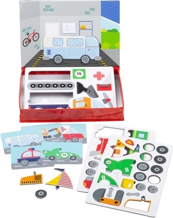 Bigjigs Toys magnetyczne puzzle mechanik