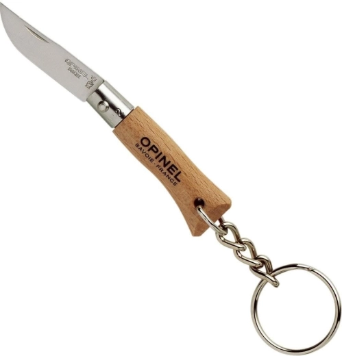 Opinel N°02 Inox scyzoryk do kluczy 3,5 cm, drewno bukowe