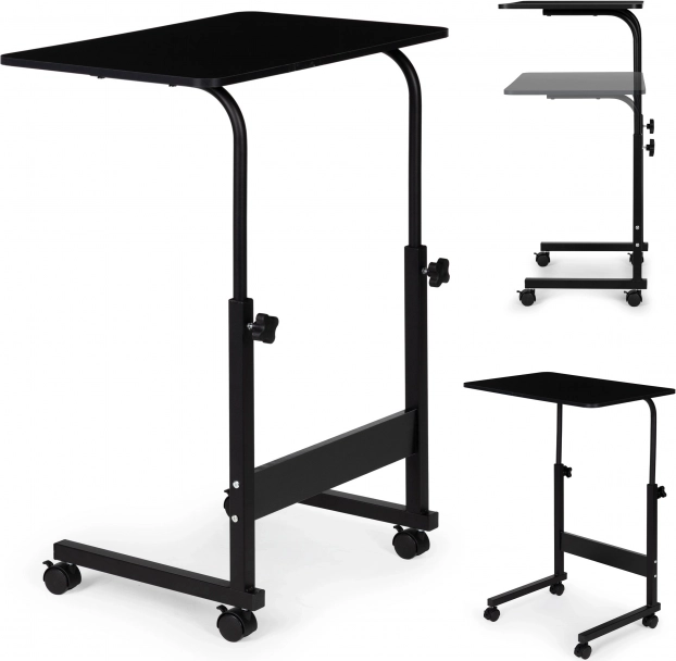 Przenośny stolik na laptop czarny