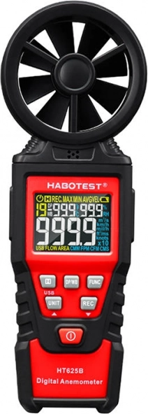Cyfrowy anemometr HABOTEST HT625B z USB