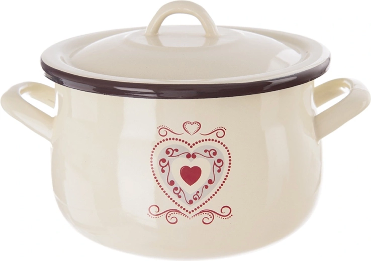Emaliowany garnek z pokrywką Tonca 16 cm, 2,3 l
