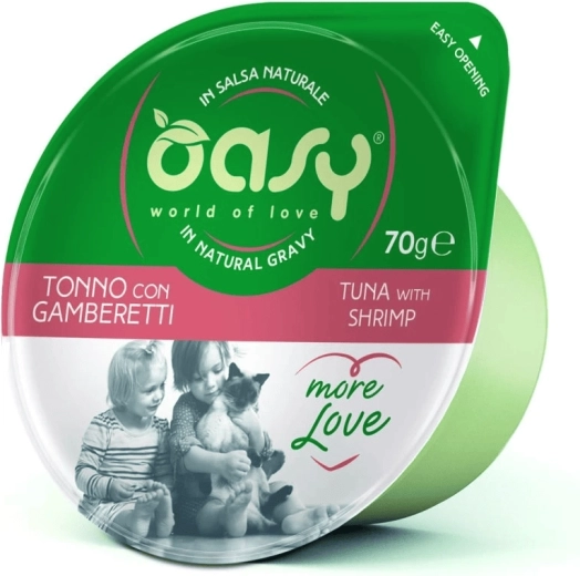 Oasy More Love tuńczyk z krewetkami kubeczek 70 g