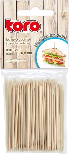 Wykałaczki z drewna lipowego 100 szt.