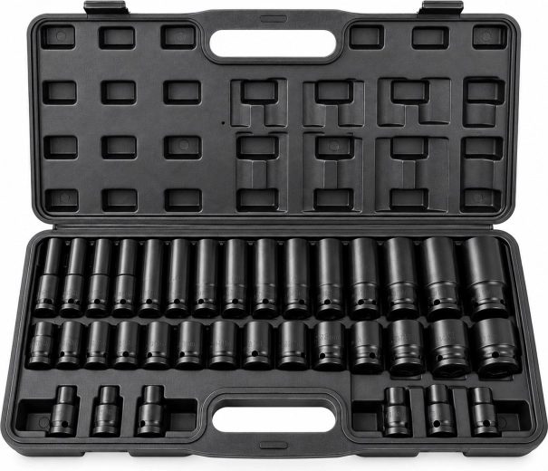 Zestaw nasadek udarowych RENEW FORCE 1/2" 8–32 mm, 35 elementów