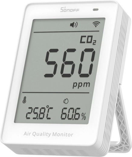 Sonoff AirGuard CO2 – Wi‑Fi LCD miernik jakości powietrza
