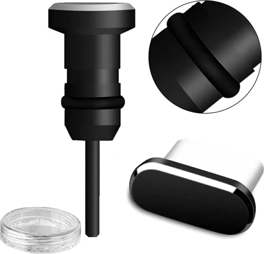 Da23 zaślepka usb-c 2 sztuki czarna