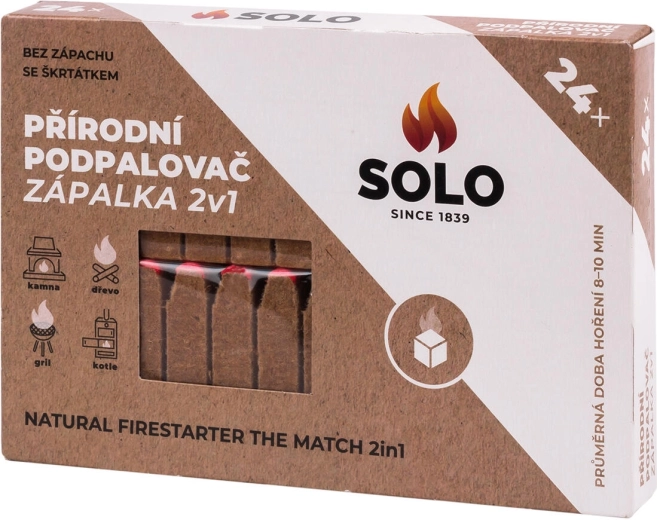 Naturalna podpałka 2w1 24 szt. SOLO
