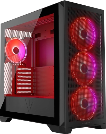 Obudowa komputerowa VOLCANO Expanse S ARGB czarna