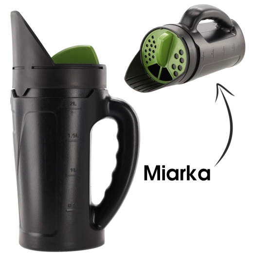 Ręczny rozsiewacz i posypywarka 2,5 l do nasion, nawozu, soli i piasku