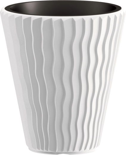 Donica Sandy z wkładem 39 cm biała