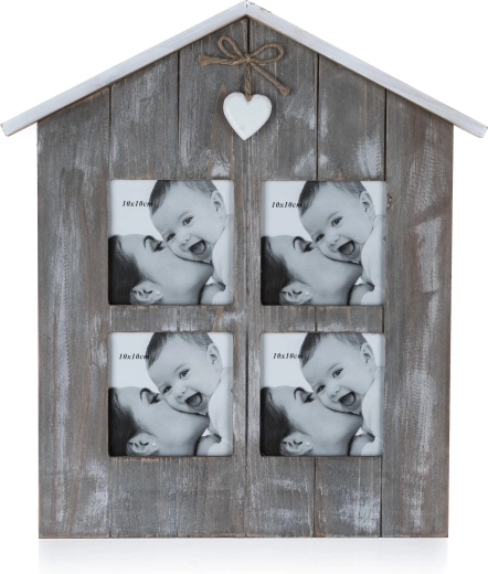 Ścienna ramka na zdjęcia Solid Heart na 4 fotografie
