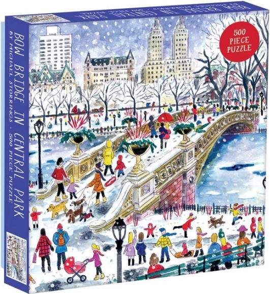 Kwadratowe puzzle Most Łukowy w Central Parku 500 elementów