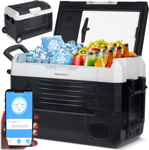 Kompresorowa lodówka samochodowa BERDSEN Icemax 400 40 l – czarno-szara