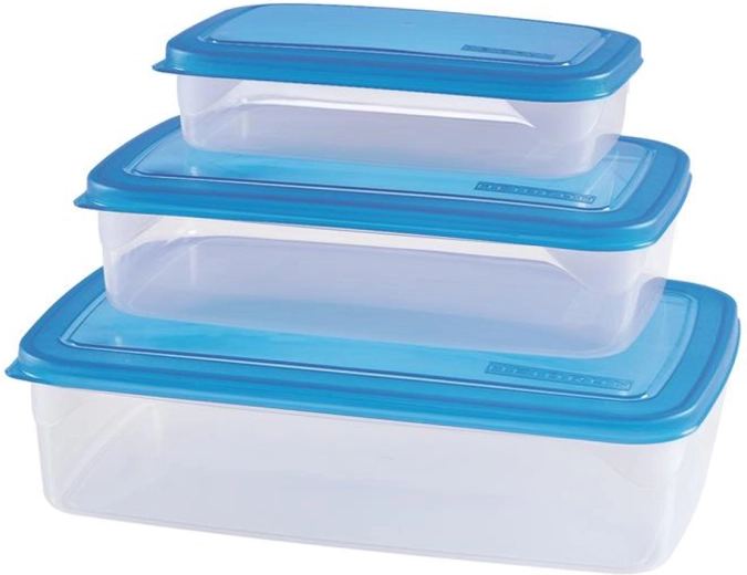 Plastikowe pojemniki na żywność Heidrun 3 szt. mix kolorów