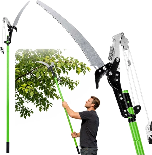 Teleskopowe nożyce do gałęzi z piłką 2w1 125–240 cm