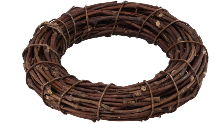 Naturalny pleciony wieniec z gałązek 50 cm
