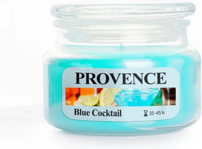 Świeca zapachowa w szkle PROVENCE Blue Cocktail 45 godzin